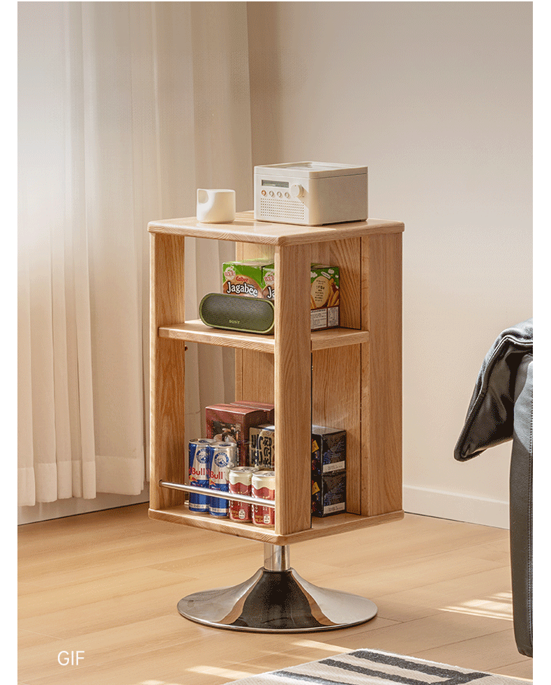 Aarhus Solid Oak Turning Side Table