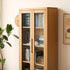 Seattle Natural Solid Oak Large Display Bookcase Cabinet - Oak Furniture Store