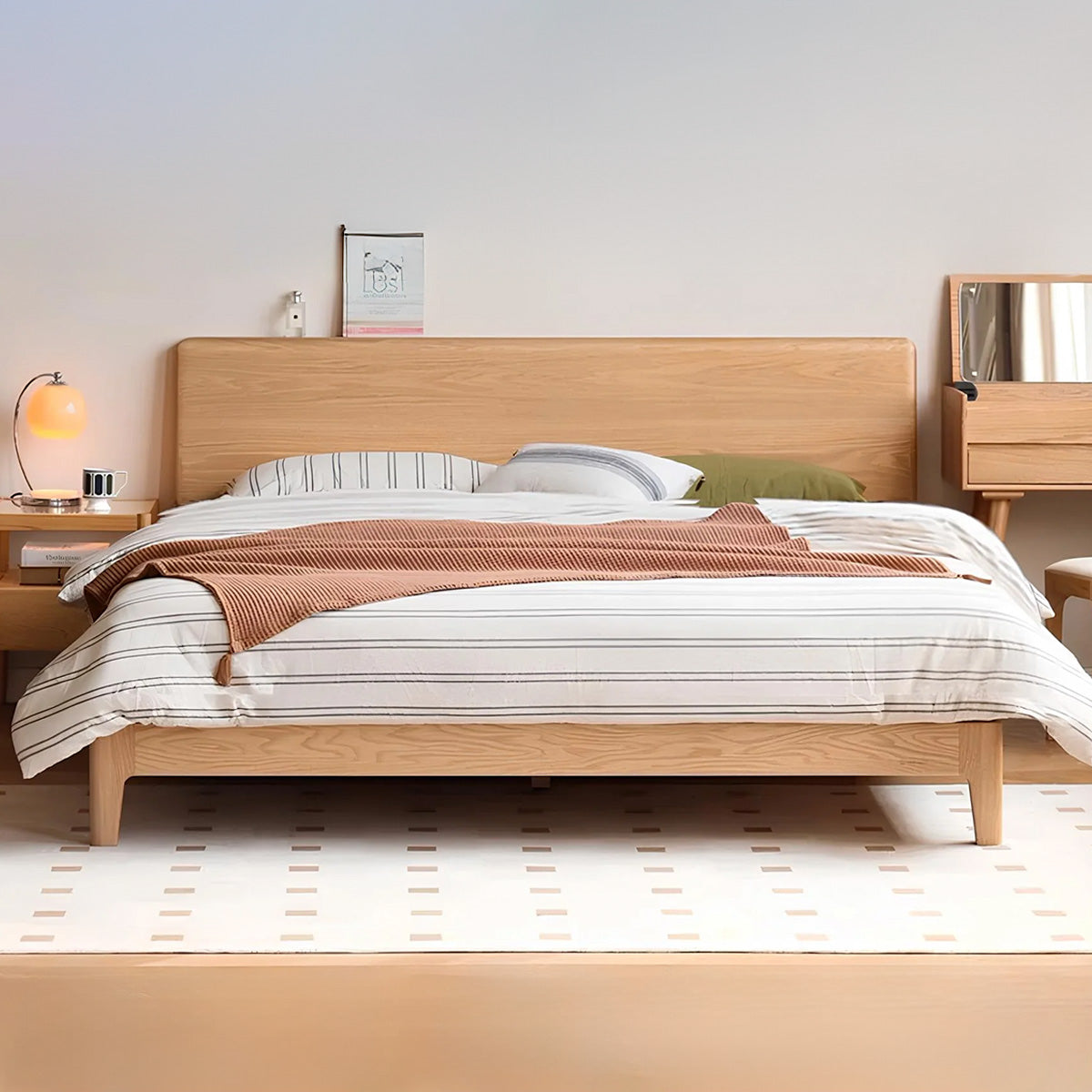Oslo Natural Solid Oak Bed Frame