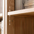Oslo Natural Solid Oak Display Bookcase Cabinet