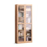 Oslo Natural Solid Oak Display Bookcase Cabinet