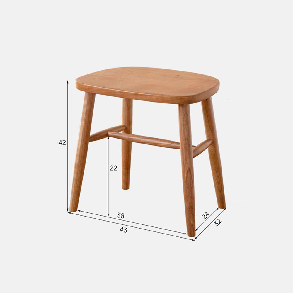 Ostra Solid Hardwood Stool