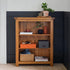 Rustic Country Solid Oak Small Bookcase
