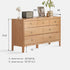 Seattle Natural Solid Oak 3+4 Chest of Drawers