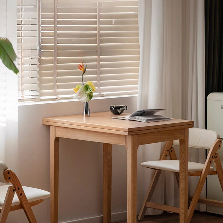Seattle Natural Solid Oak Extending Dining Table