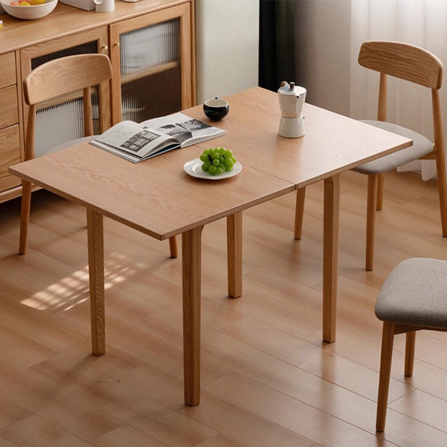 Seattle Natural Solid Oak Extending Dining Table