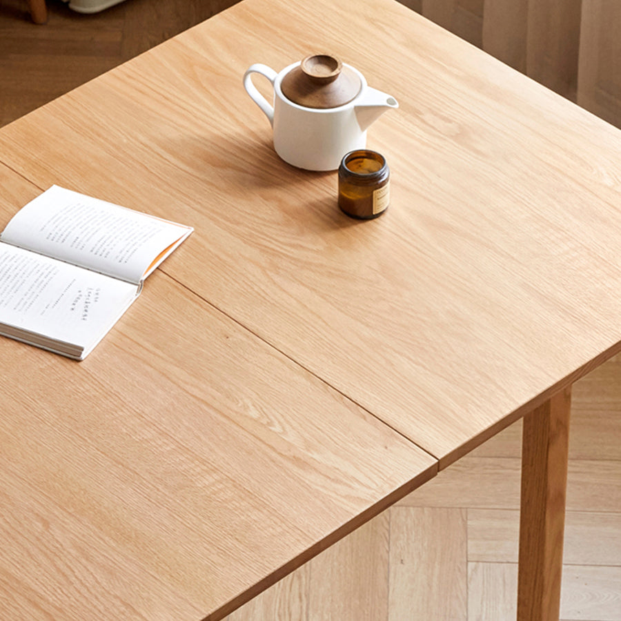 Seattle Natural Solid Oak Extending Dining Table