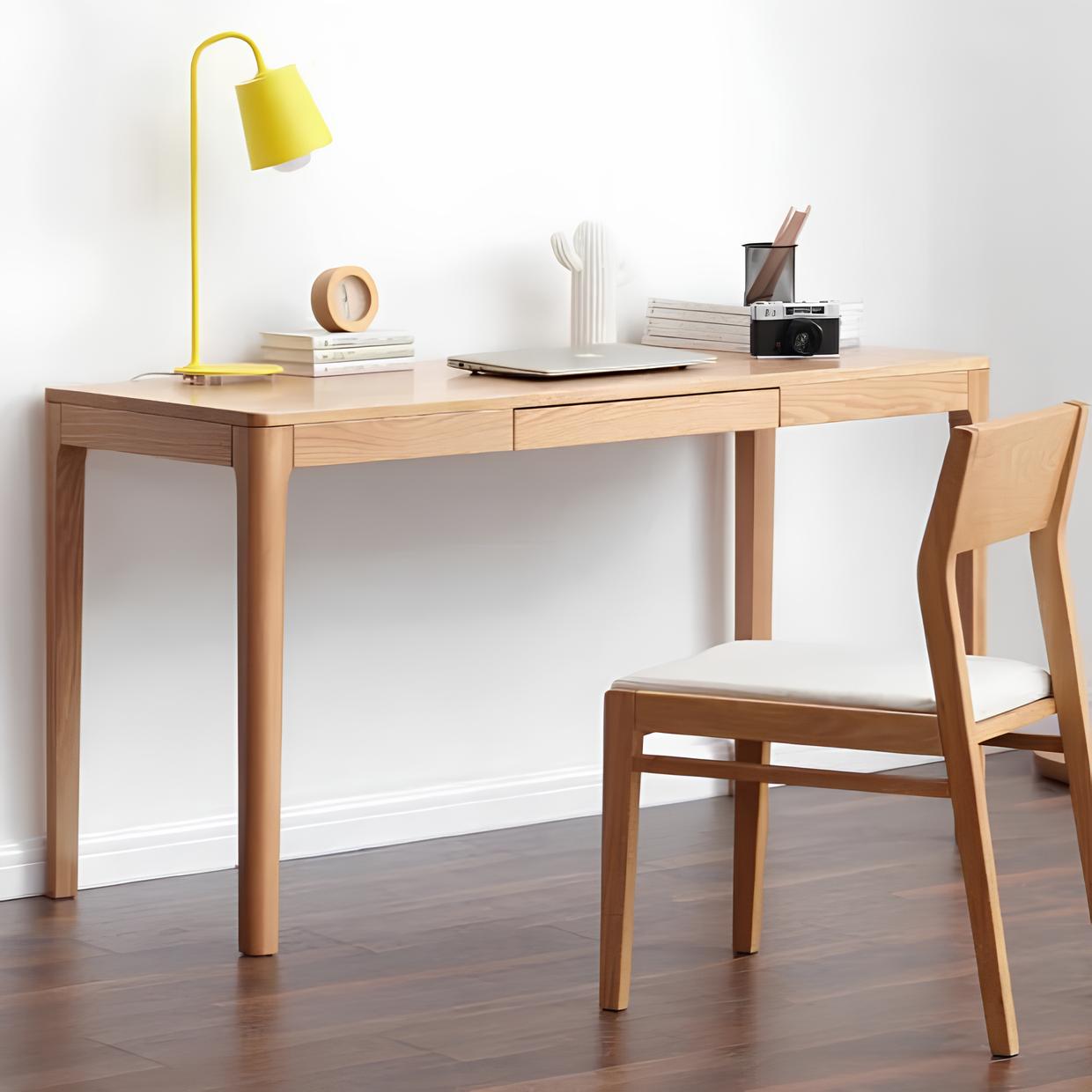 Seattle Natural Solid Oak Writing Desk