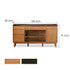 Veroli Natural Solid Cherry Sideboard with Hutch Dresser Top