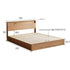Warburg Natural Solid Oak Box Body Bed Frame