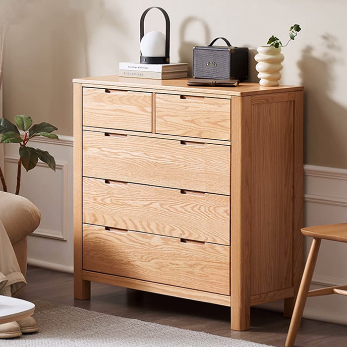 Humbie Natural Solid Oak 2+3 Chest Drawers