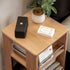 Aarhus Solid Oak Turning Side Table | Oak Furniture Store