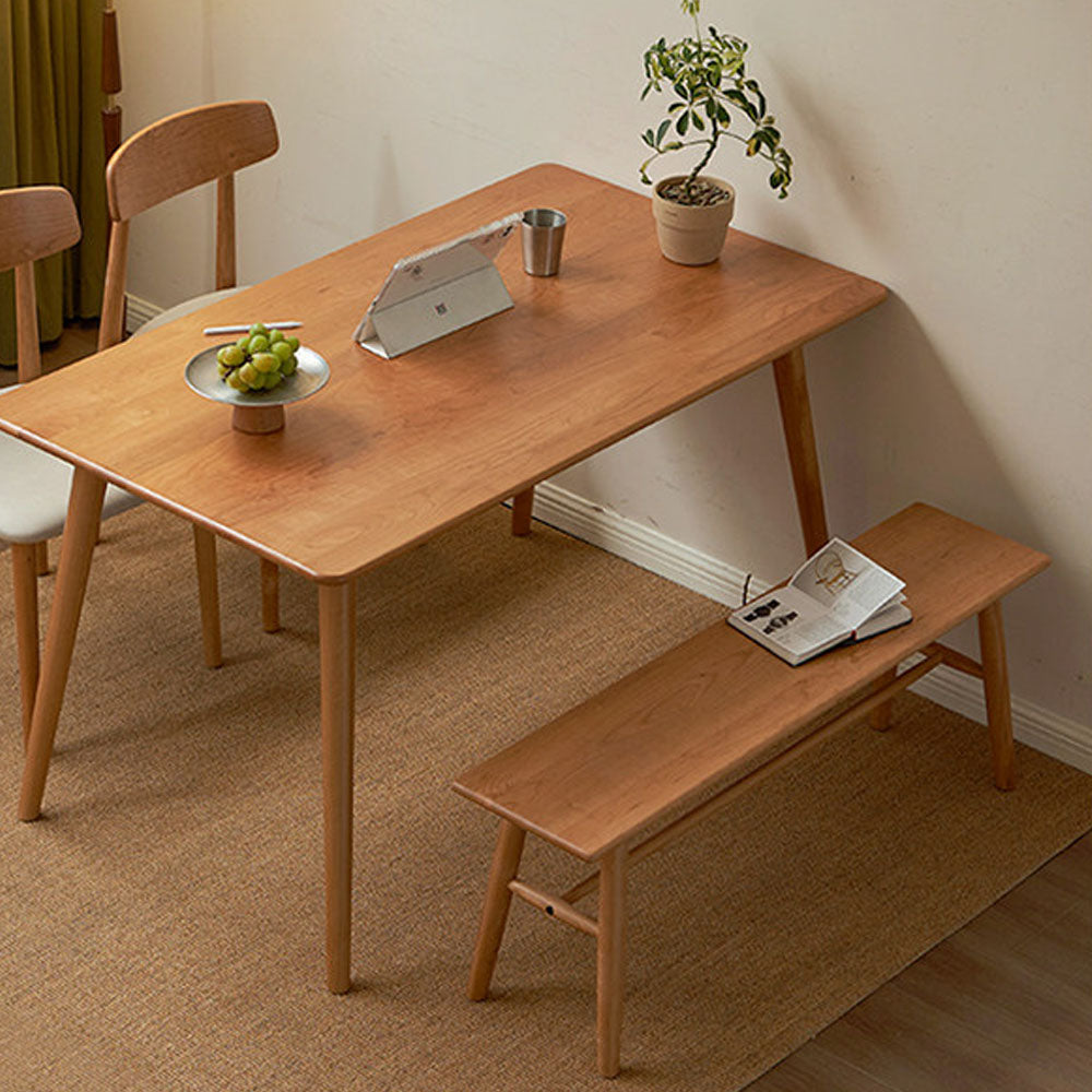 Acuto Natural Solid Cherry Dining Bench