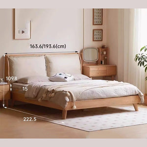 Adair Natural Solid Oak Bed Frame - Oak Furniture Store