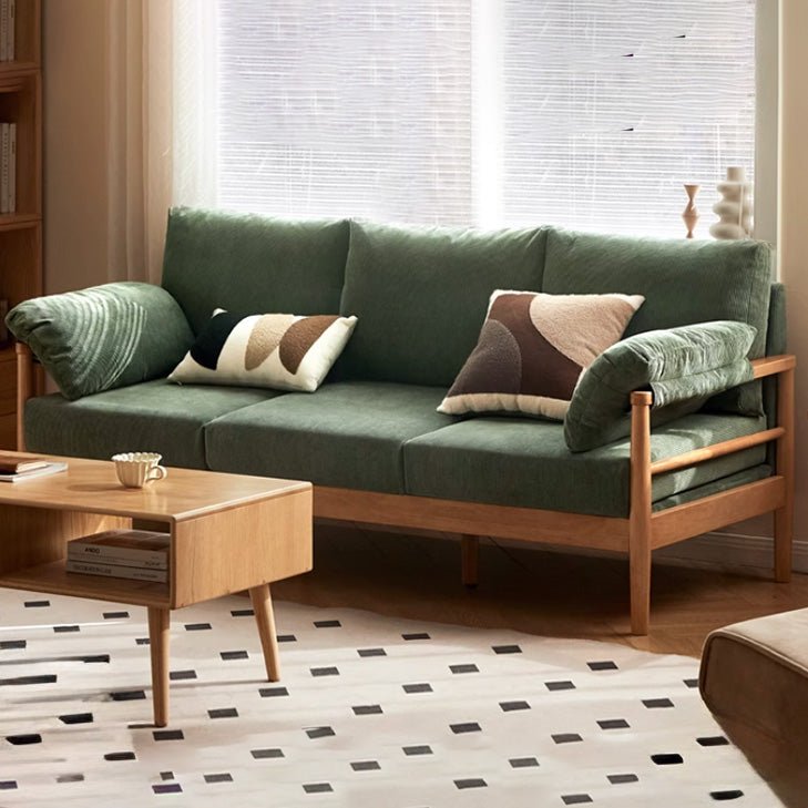 Akita Solid Rubber Wood Sofa - Oak Furniture Store