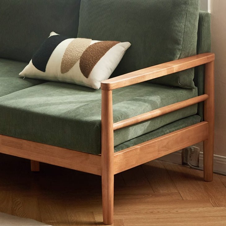 Akita Solid Rubber Wood Sofa - Oak Furniture Store