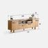 Alia Natural Solid Oak Tall Entertainment Unit