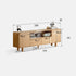 Alia Natural Solid Oak Tall Entertainment Unit