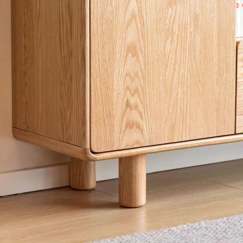 Alia Natural Solid Oak Tall Entertainment Unit