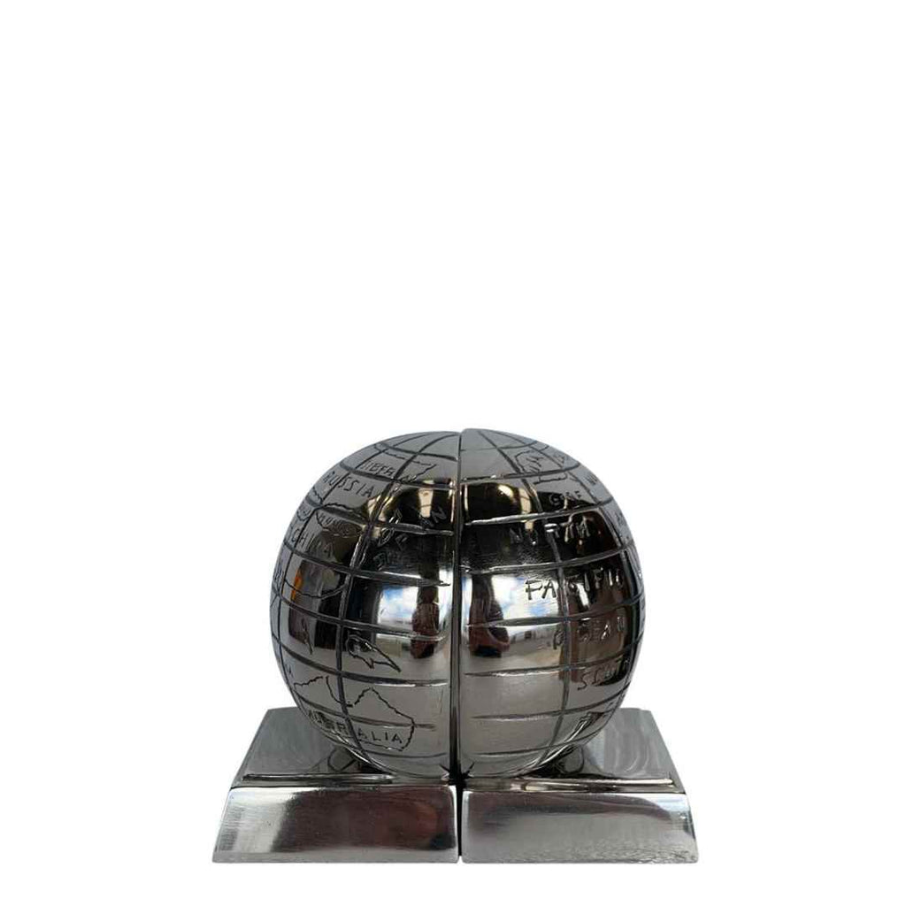 Alum Globe Bookened S/2 Nkl LDTK829 - Oak Furniture Store