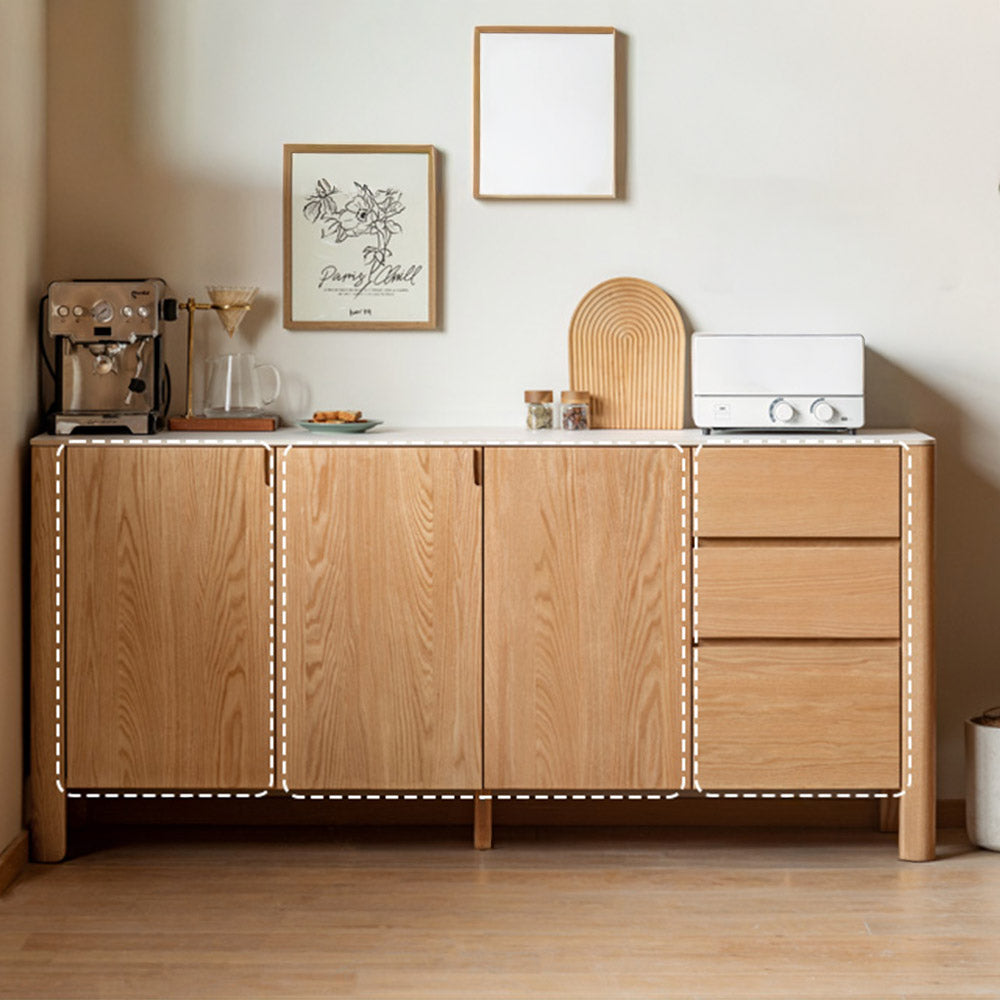 Alvito Natural Solid Oak Sideboard