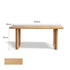 Ancona Natural Solid Ash Rectangular-Leg Dining Table