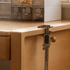 Ancona Natural Solid Beech Desk with Hutch