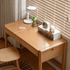 Ancona Natural Solid Beech Desk with Hutch