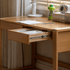 Ancona Natural Solid Beech Desk with Hutch