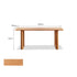Ancona Natural Solid Cherry Rectangular-Leg Dining Table