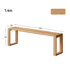 Ancona Natural Solid Oak Dining Bench