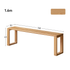 Ancona Natural Solid Oak Dining Bench