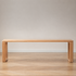 Ancona Natural Solid Oak Dining Bench