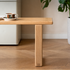 Ancona Natural Solid Oak Dining Bench