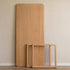 Ancona Natural Solid Oak Rectangular-Leg Dining Table