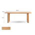 Ancona Natural Solid Oak Rectangular-Leg Dining Table