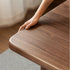 Ancona Natural Solid Walnut Rectangular-Leg Dining Table