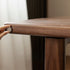 Ancona Natural Solid Walnut Rectangular-Leg Dining Table