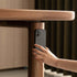 Ancona Natural Solid Walnut Rectangular-Leg Dining Table