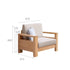 Andenes Natural Solid Oak Sofa | Oak Furniture Store