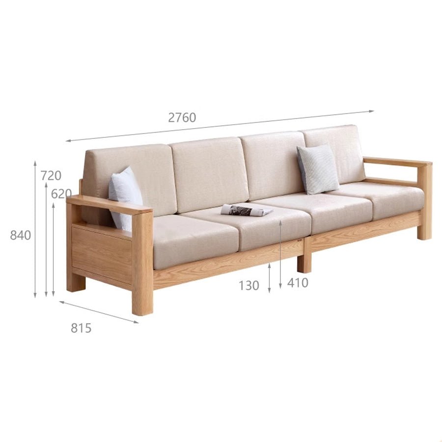 Andenes Natural Solid Oak Sofa | Oak Furniture Store