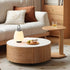 Anders Natural Solid Oak Coffee Table Set Design Two | round coffee table blocks with marble top for NZ | Oak Furniture Store