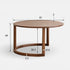 Anders Natural Solid Walnut Coffee Table Set