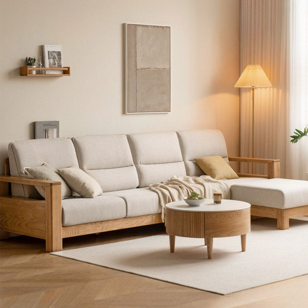 Antillo Natural Solid Ash Sofa