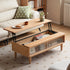Anzio Natural Solid Oak Lift-Top Coffee Table
