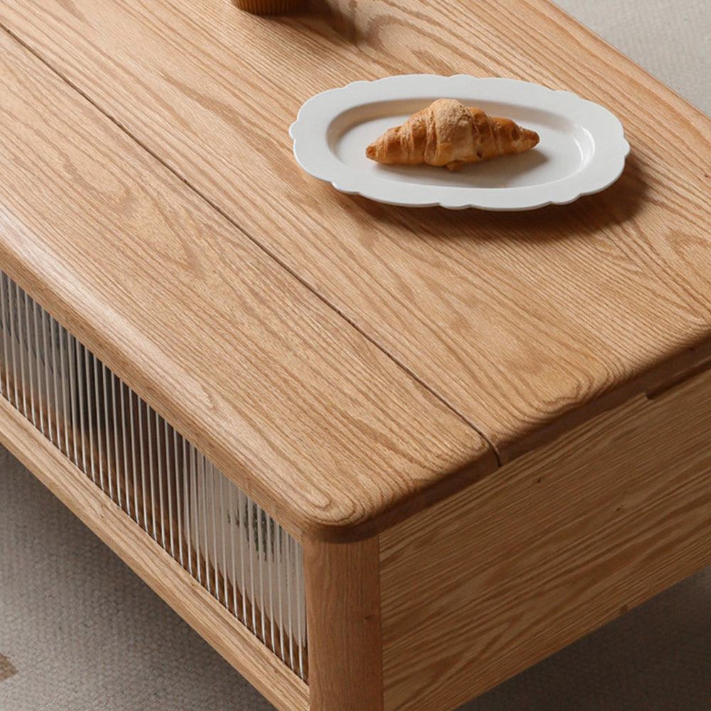 Anzio Natural Solid Oak Lift-Top Coffee Table