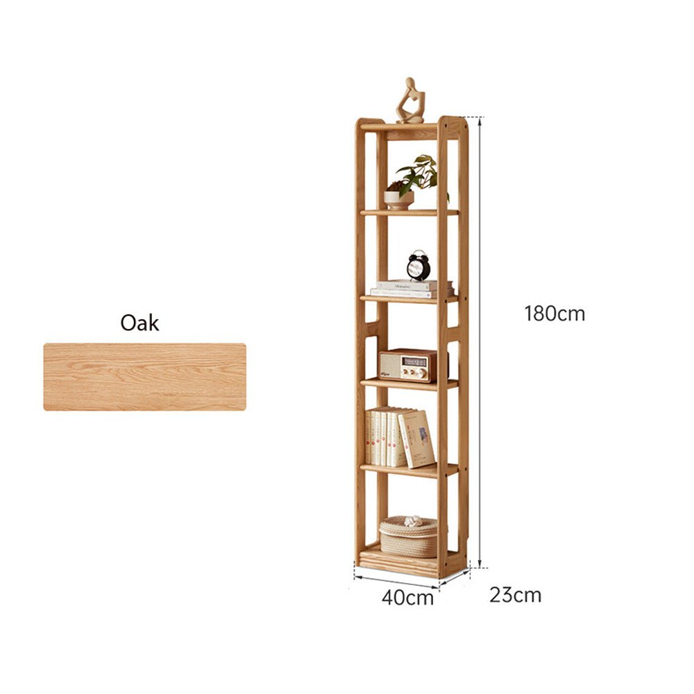 Apolda Natural Solid Oak Open - Shelf Bookcase | Oak Furniture Store