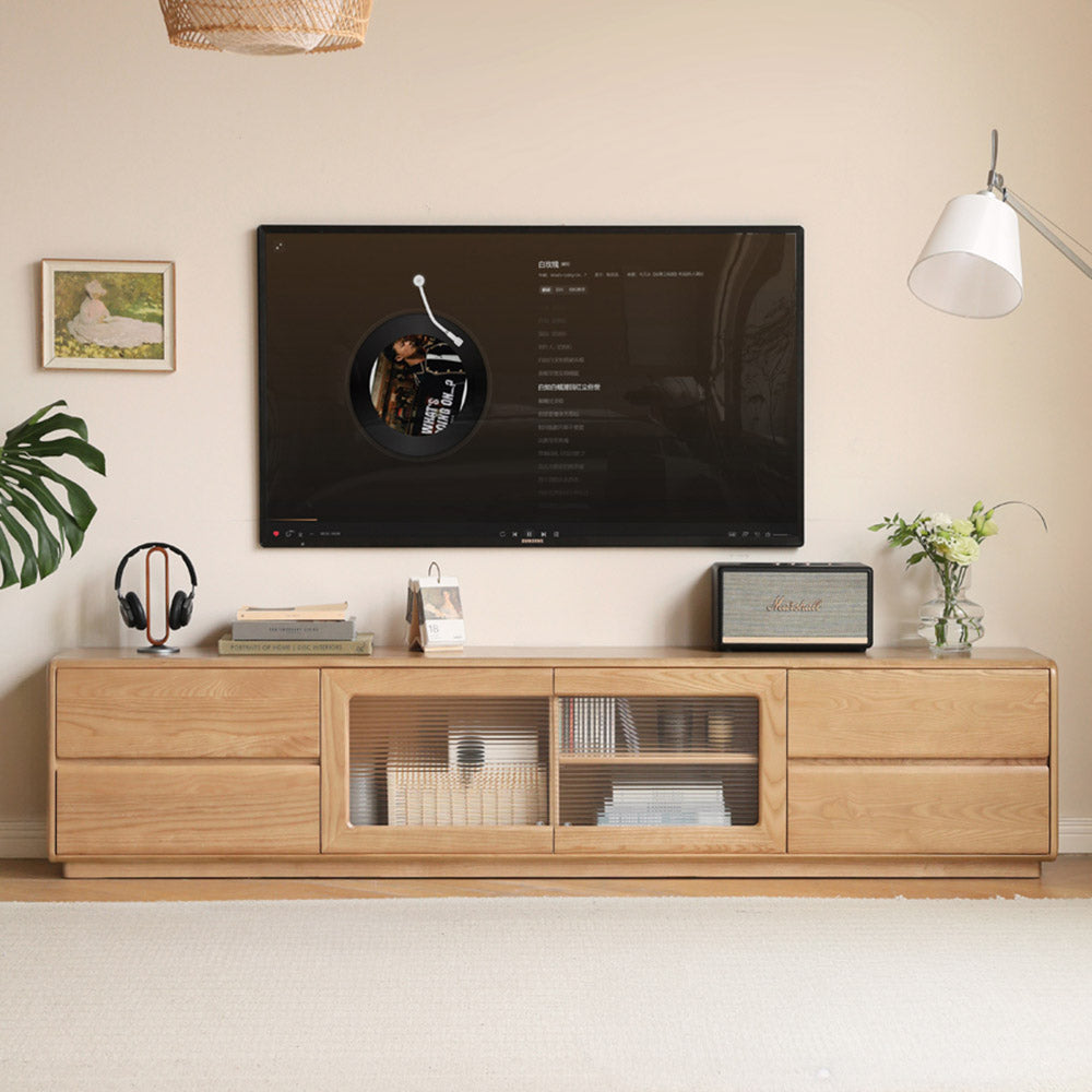 Ardea Natural Solid Ash Floor-Standing Entertainment Unit
