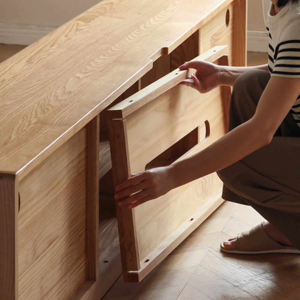 Ardea Natural Solid Ash Floor-Standing Entertainment Unit