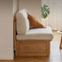 Arezzo Natural Solid Oak Storage Sofa